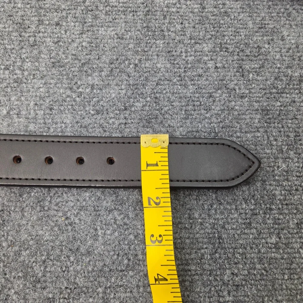 Filson x Sebago Double Layer Belt Mens 28 Brown Bridle‎ Leather Canvas Made USA